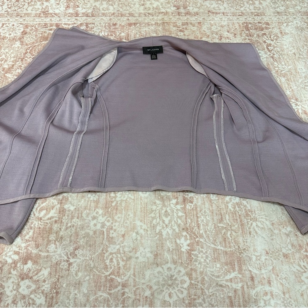 ST. JOHN Lavender Waterfall Cardigan Jacket - Picture 5 of 13